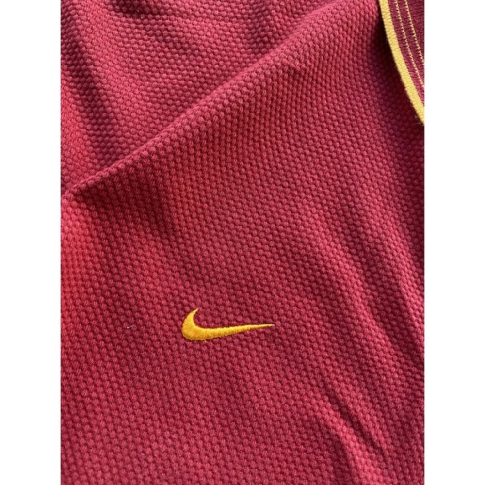 Vintage USC Trojans Polo Shirt Mens XL Red NCAA Football Nike Embroidered Golf - Picture 6 of 16